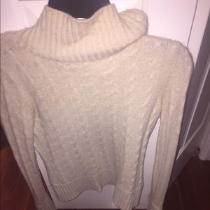 A white soft turtleneck